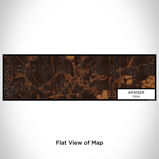 Flat View of Map Custom Avinger Texas Map Enamel Mug in Ember