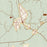 Avinger Texas Map Print in Woodblock Style Zoomed In Close Up Showing Details