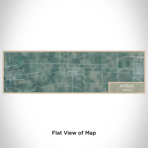 Flat View of Map Custom Aviston Illinois Map Enamel Mug in Afternoon