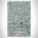 Avondale Arizona Map Print Portrait Orientation in Afternoon Style With Shaded Background