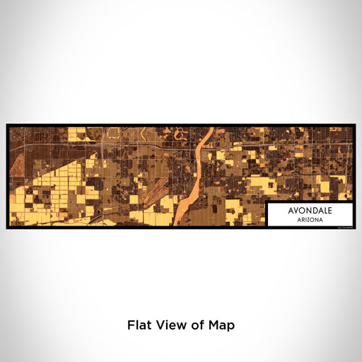 Flat View of Map Custom Avondale Arizona Map Enamel Mug in Ember