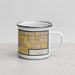 Right View Custom Avondale Arizona Map Enamel Mug in Woodblock