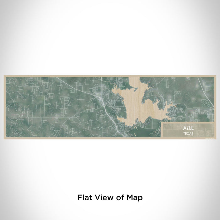 Flat View of Map Custom Azle Texas Map Enamel Mug in Afternoon