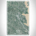 Azle Texas Map Print Portrait Orientation in Afternoon Style With Shaded Background