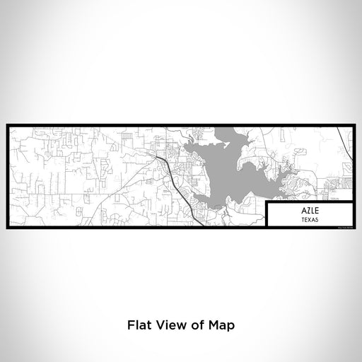 Flat View of Map Custom Azle Texas Map Enamel Mug in Classic