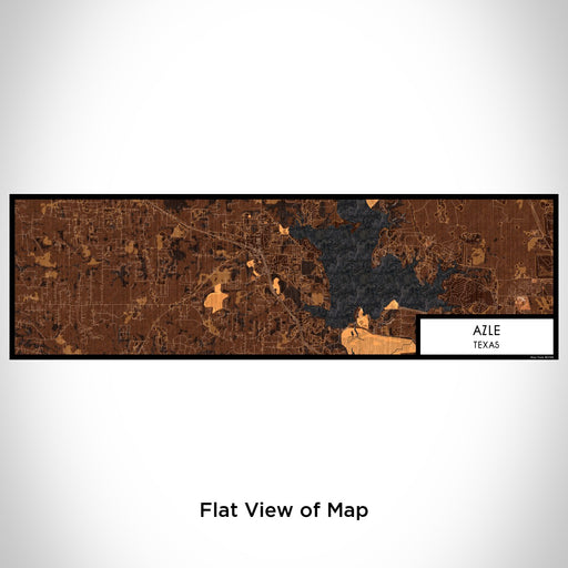 Flat View of Map Custom Azle Texas Map Enamel Mug in Ember