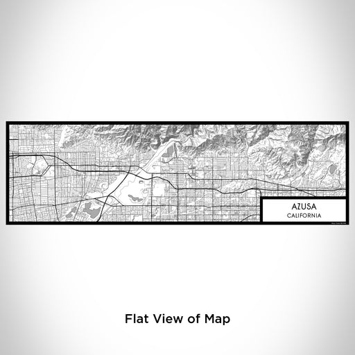 Flat View of Map Custom Azusa California Map Enamel Mug in Classic
