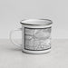 Left View Custom Azusa California Map Enamel Mug in Classic