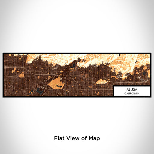 Flat View of Map Custom Azusa California Map Enamel Mug in Ember