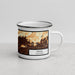 Right View Custom Azusa California Map Enamel Mug in Ember