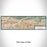 Flat View of Map Custom Azusa California Map Enamel Mug in Woodblock