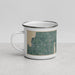 Left View Custom Baileys Harbor Wisconsin Map Enamel Mug in Afternoon