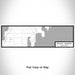 Flat View of Map Custom Baileys Harbor Wisconsin Map Enamel Mug in Classic