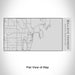 Rendered View of Baileys Harbor Wisconsin Map Engraving on 17oz Stainless Steel Insulated Cola Bottle