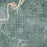 Bainbridge Georgia Map Print in Afternoon Style Zoomed In Close Up Showing Details
