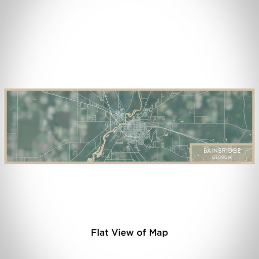 Flat View of Map Custom Bainbridge Georgia Map Enamel Mug in Afternoon
