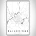 Bainbridge Georgia Map Print Portrait Orientation in Classic Style With Shaded Background