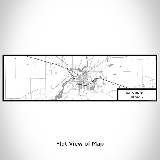 Flat View of Map Custom Bainbridge Georgia Map Enamel Mug in Classic