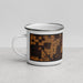 Left View Custom Bainbridge Georgia Map Enamel Mug in Ember