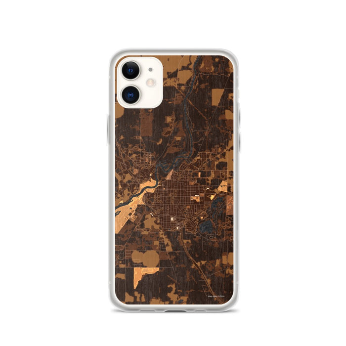 Custom Bainbridge Georgia Map Phone Case in Ember