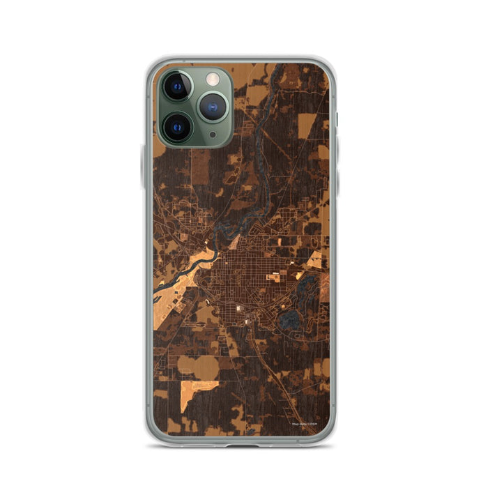 Custom Bainbridge Georgia Map Phone Case in Ember