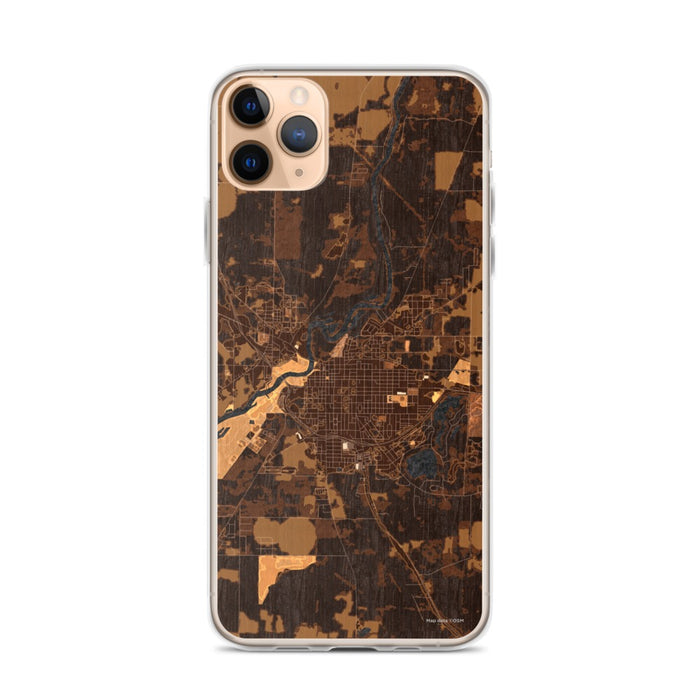 Custom Bainbridge Georgia Map Phone Case in Ember