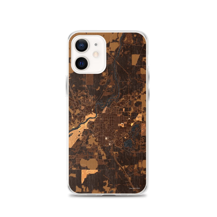 Custom Bainbridge Georgia Map iPhone 12 Phone Case in Ember
