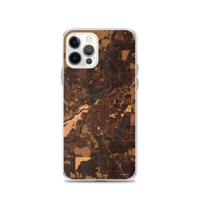 Custom Bainbridge Georgia Map iPhone 12 Pro Phone Case in Ember