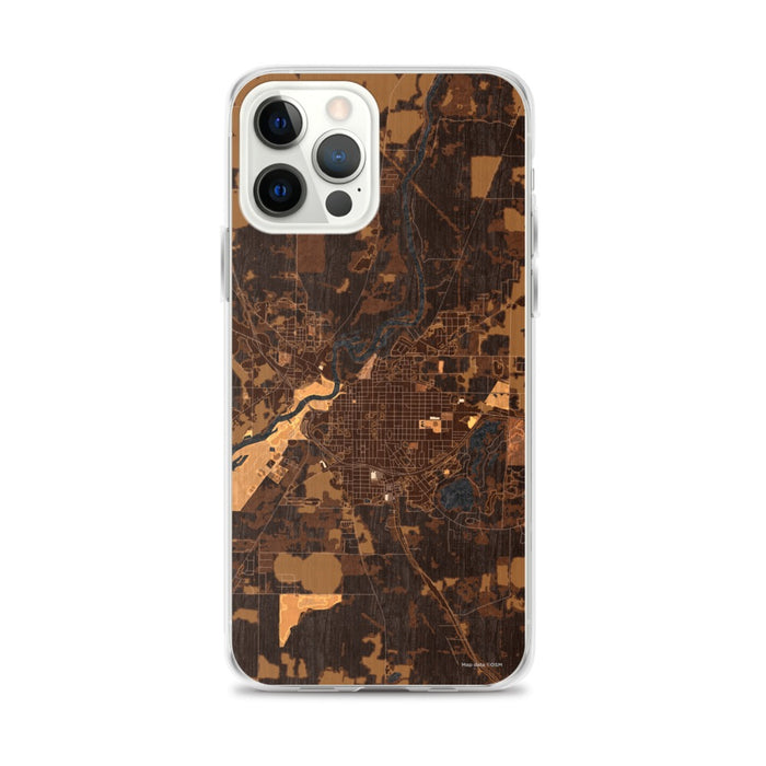 Custom Bainbridge Georgia Map iPhone 12 Pro Max Phone Case in Ember