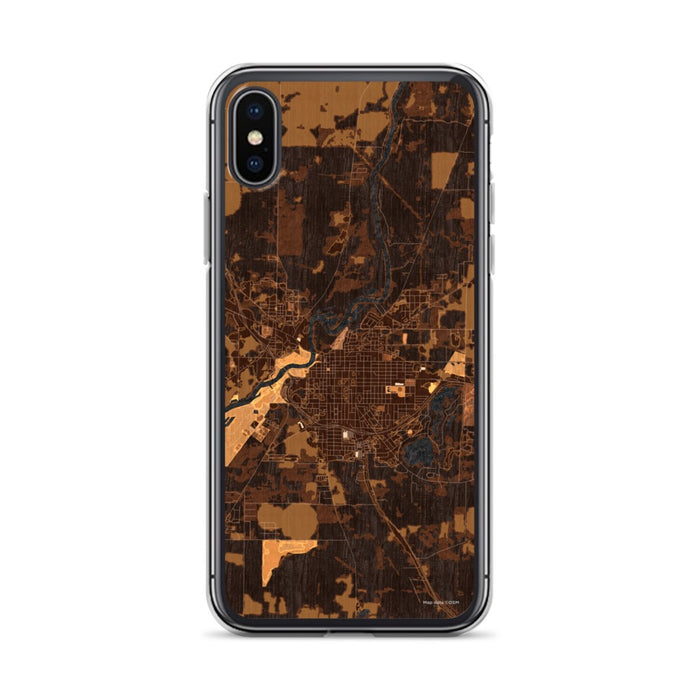 Custom Bainbridge Georgia Map Phone Case in Ember