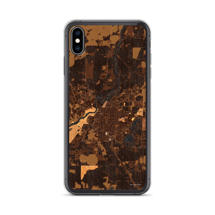 Custom Bainbridge Georgia Map Phone Case in Ember