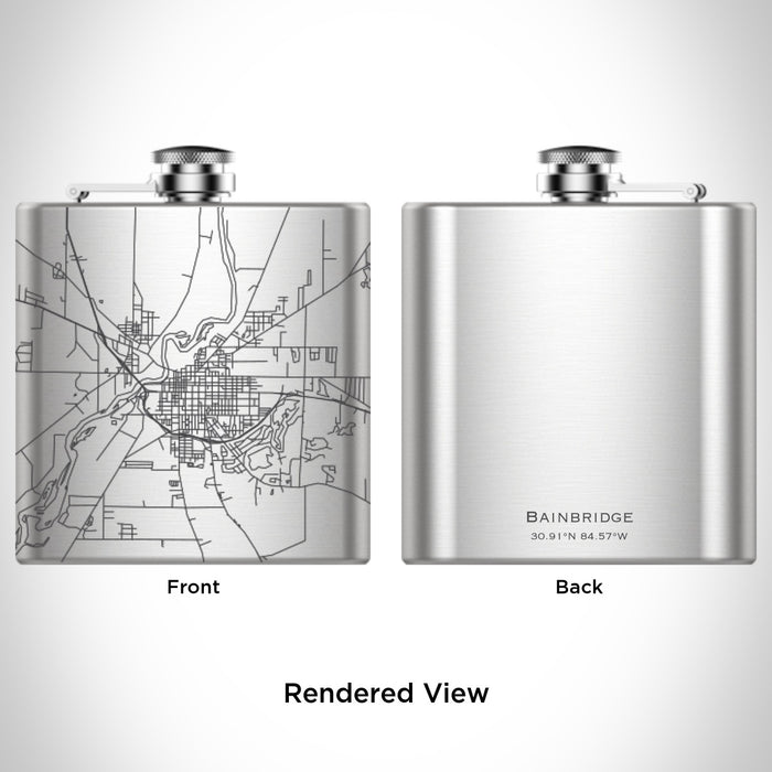 Rendered View of Bainbridge Georgia Map Engraving on undefined