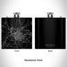 Rendered View of Bainbridge Georgia Map Engraving on 6oz Stainless Steel Flask in Black