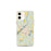 Custom Bainbridge Georgia Map iPhone 12 mini Phone Case in Woodblock