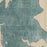 Bainbridge Island Washington Map Print in Afternoon Style Zoomed In Close Up Showing Details