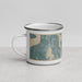 Left View Custom Bainbridge Island Washington Map Enamel Mug in Afternoon