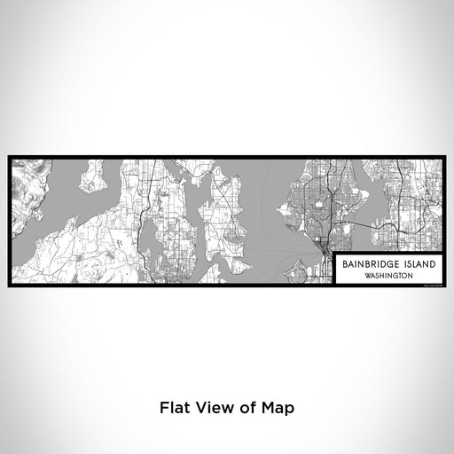 Flat View of Map Custom Bainbridge Island Washington Map Enamel Mug in Classic