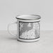 Left View Custom Bainbridge Island Washington Map Enamel Mug in Classic