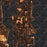 Bainbridge Island Washington Map Print in Ember Style Zoomed In Close Up Showing Details