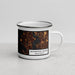 Right View Custom Bainbridge Island Washington Map Enamel Mug in Ember