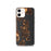 Custom iPhone 12 Bainbridge Island Washington Map Phone Case in Ember