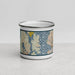 Front View Custom Bainbridge Island Washington Map Enamel Mug in Woodblock