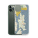 Custom Bainbridge Island Washington Map Phone Case in Woodblock