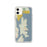 Custom iPhone 11 Bainbridge Island Washington Map Phone Case in Woodblock