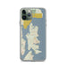 Custom iPhone 11 Pro Bainbridge Island Washington Map Phone Case in Woodblock