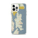 Custom iPhone 12 Pro Max Bainbridge Island Washington Map Phone Case in Woodblock