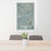 24x36 Bakersfield California Map Print Portrait Orientation in Afternoon Style Behind 2 Chairs Table and Potted Plant