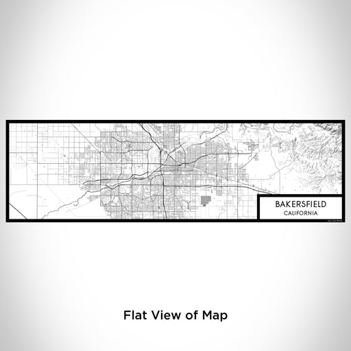 Flat View of Map Custom Bakersfield California Map Enamel Mug in Classic