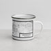 Right View Custom Bakersfield California Map Enamel Mug in Classic
