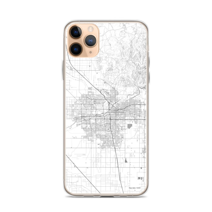 Custom Bakersfield California Map Phone Case in Classic